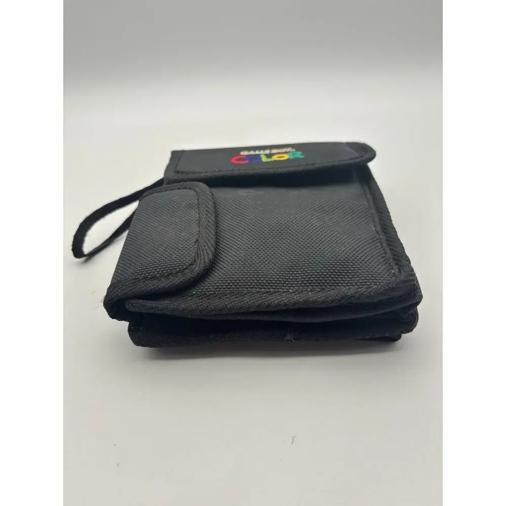 Vintage Official Nintendo GameBoy Color Black Carrying Travel Bag Case VG Cond
